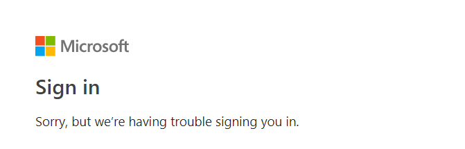 Sign-In-Failed